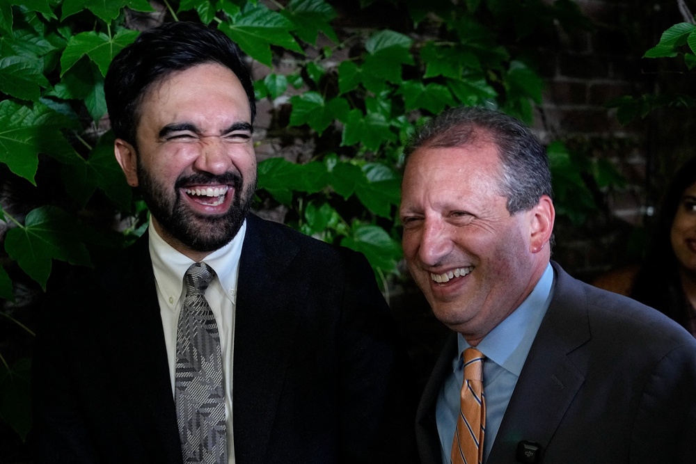 Brad Lander (R) who unseated Rep. Dan Goldman in the race for New York’s 10th Congressional District, was one of three progressive candidates endorsed by Mayor Zohran Mamdani to win Tuesday (Reuters)