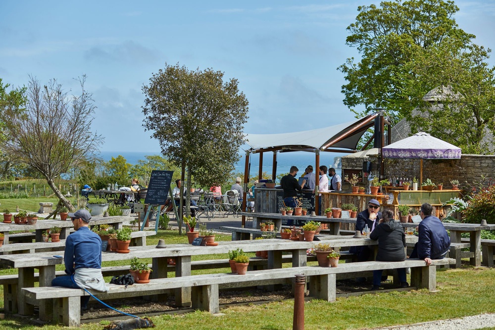 Soak up the sun with outdoor dining at The Pig (Jake Eastham)