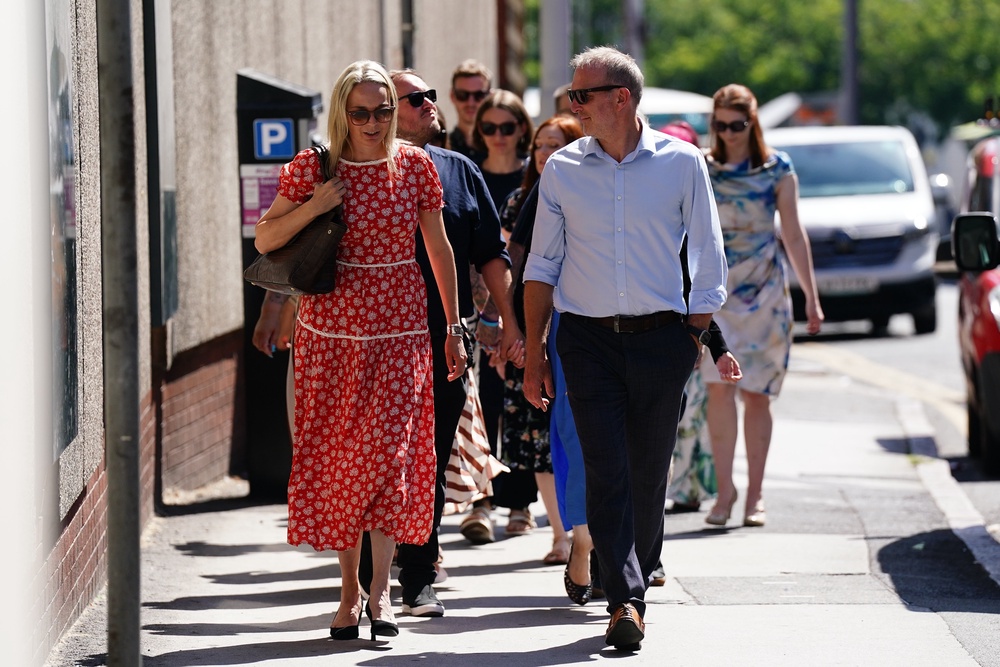 Jack and Sarah Hawkins were present for a press conference coinciding with the launch of the report (Jacob King/PA) (PA Wire)