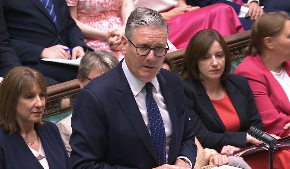 Sir Keir Starmer speaking during Prime Minister's Questions (House of Commons/UK Parliament)