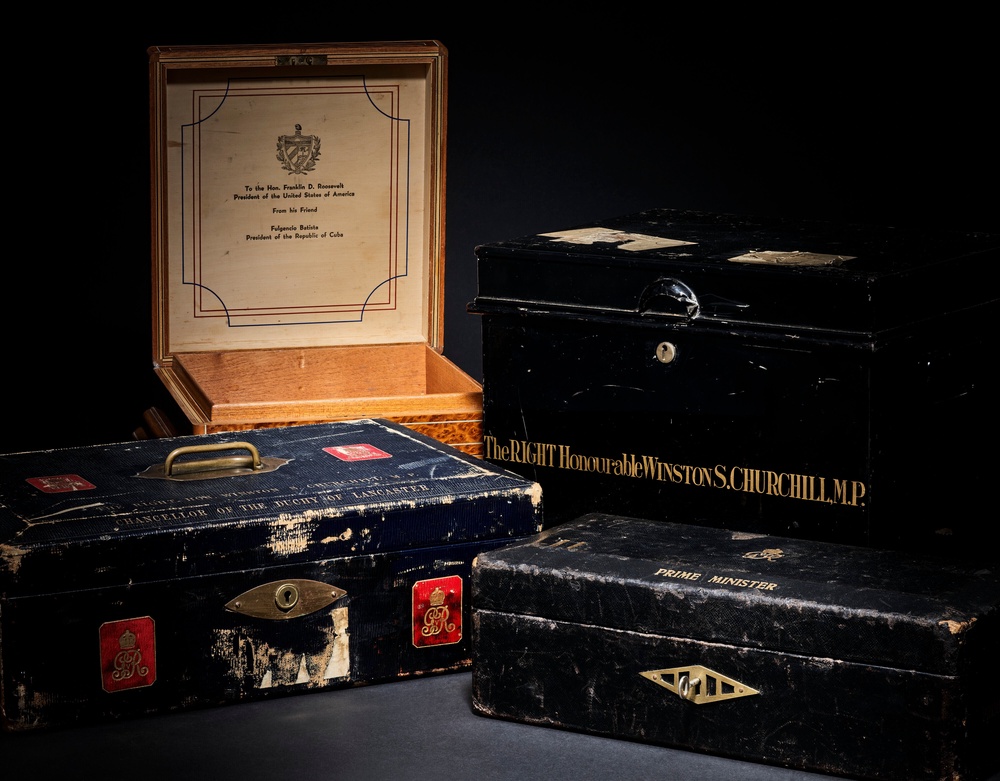 Four boxes with direct provenance to Sir Winston Churchill or his offices are expected to sell for up to £215,000 at auction (PA)