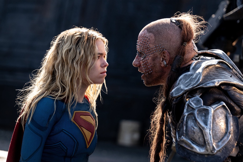 Milly Alcock and Matthias Schoenaerts in ‘Supergirl’ (Warner Bros)