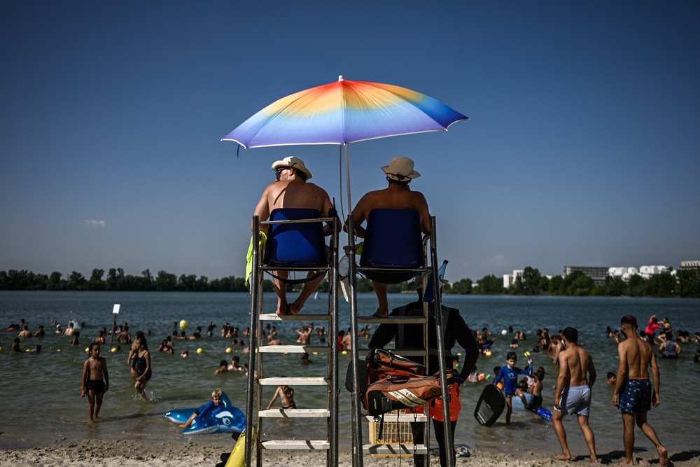 At least 48 people have died in France, including 40 who drowned (AFP/Getty)