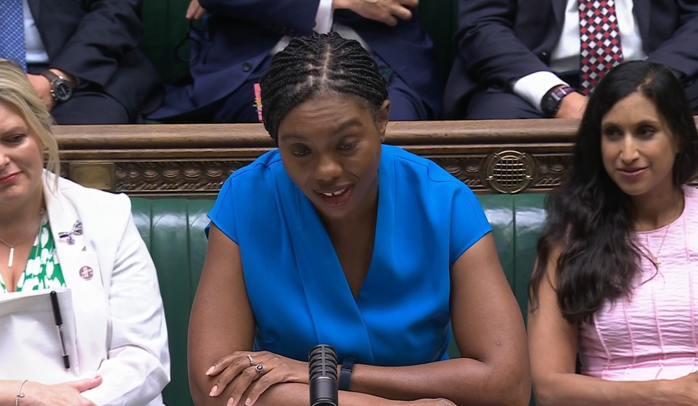 Conservative Party leader Kemi Badenoch targeted Labour backbenchers during Prime Minister’s Questions (House of Commons/UK Parliament/PA) (PA Wire)