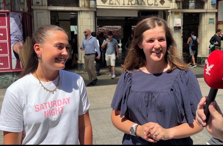 Gemma and Jenna are coming into the office to dodge the London heat (The Independent)