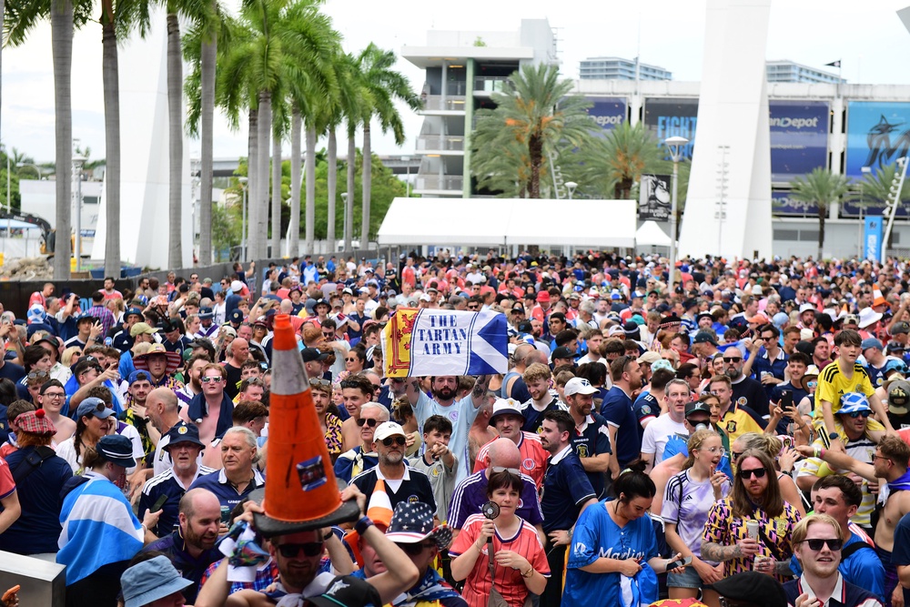 The Tartan Army has been praised for its conduct in America (JC Ruiz/PA) (PA Wire)
