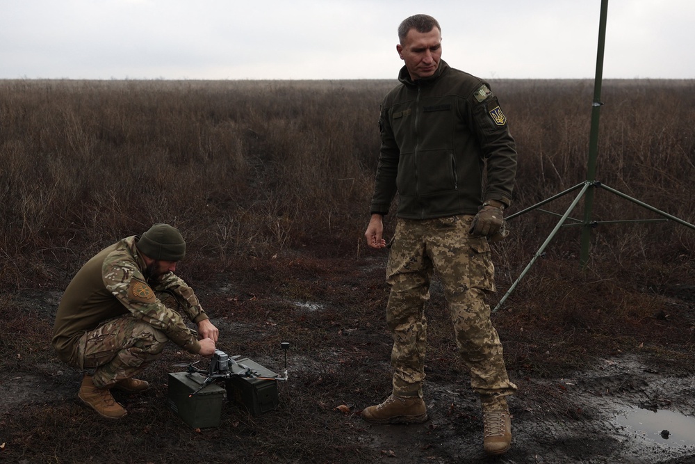 Ukraine's use of drones has changed dramatically since the start of the war (pictured: operators in Donetsk in November 2023) (AFP/Getty)