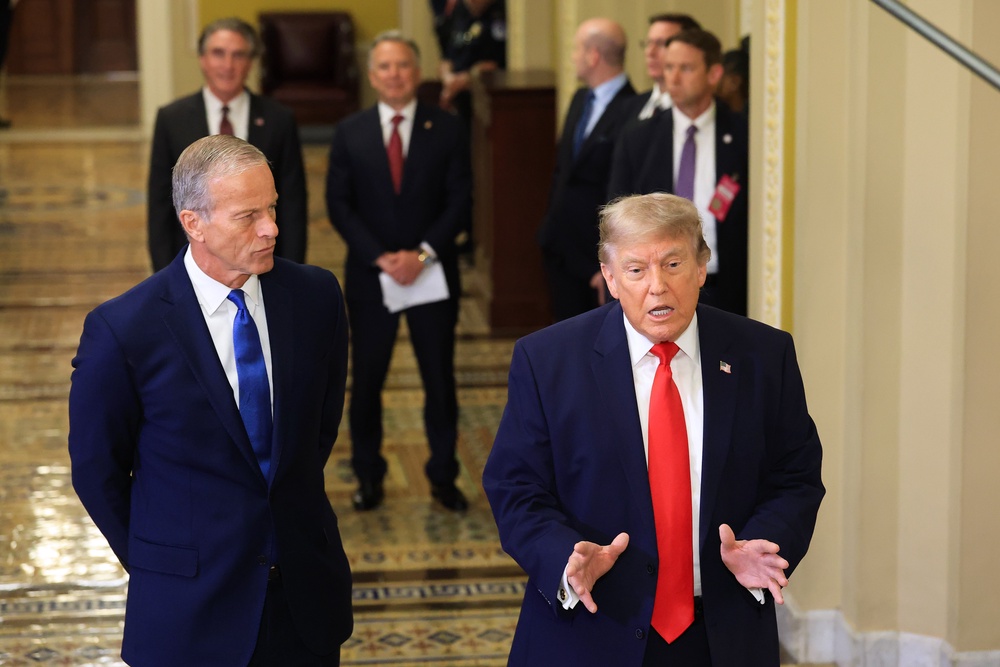 The landmark legislation still needs the signature of President Donald Trump who cancelled plans to sign the bill Wednesday (Getty)