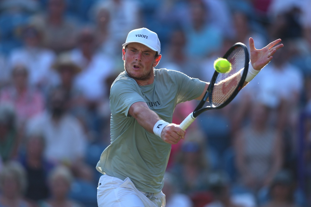 Jack Pinnington Jones was beaten in straight sets (Steven Paston/PA) (PA Wire)