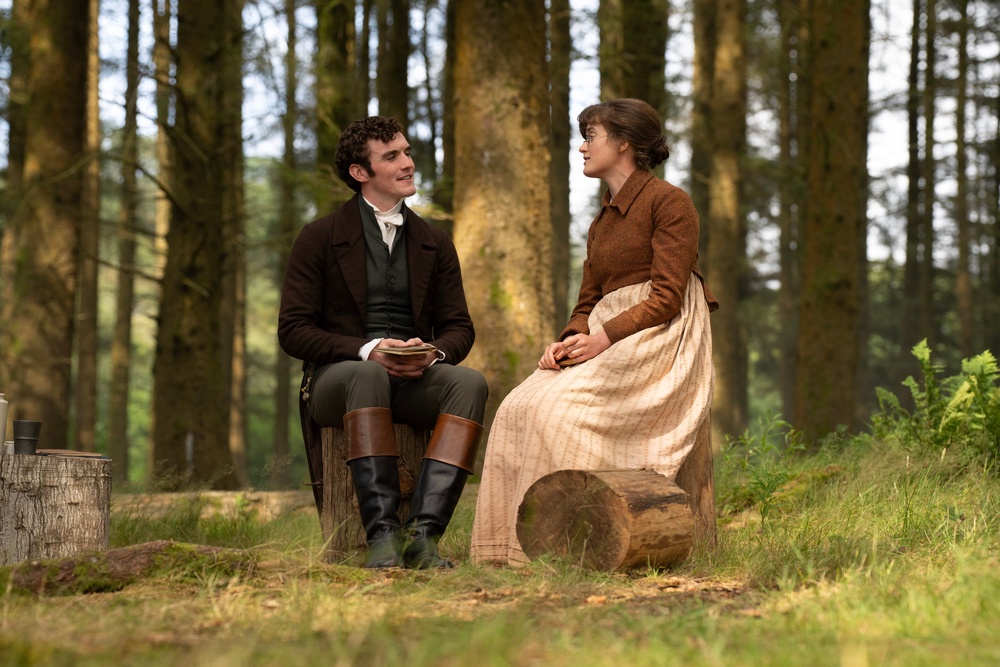 Mary Bennet (Ella Bruccoleri) agrees to marry Mr Hayward (Dónal Finn) in the final episode (CREDIT LINE:BBC/Bad Wolf)
