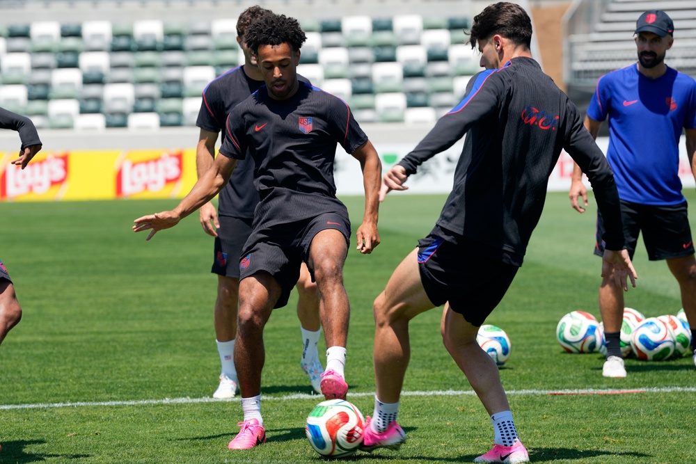 United States' Tyler Adams is a booking away from suspension (AP)