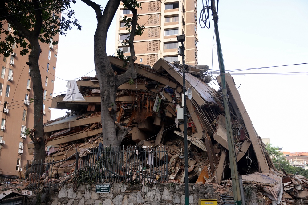 The tremors caused widespread devastation in populated areas (Reuters)