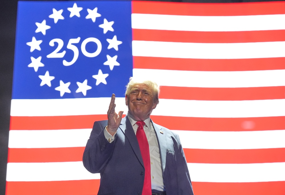 The president kicked off the Washington event with a campaign-style speech (Jacquelyn Martin/AP)