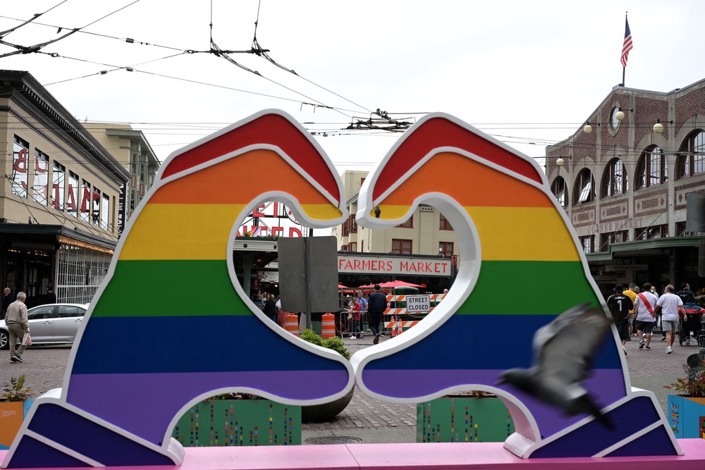 Seattle celebrates Pride Weekend at the end of June every year (AFP via Getty Images)