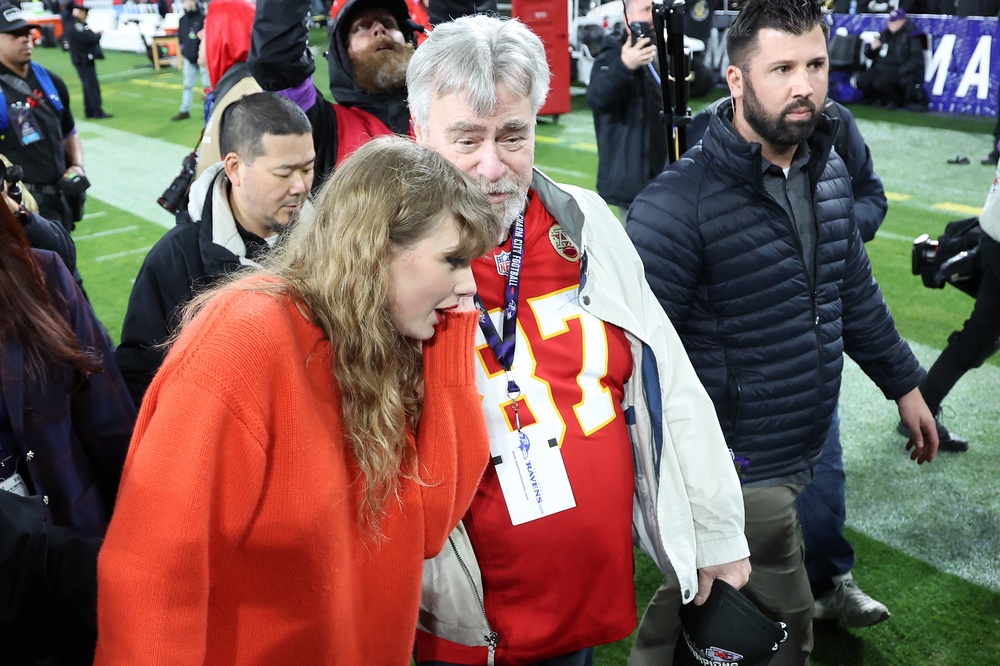 Ed Kelce described Taylor Swift as the 'girl next door' ahead of her wedding to his son (Getty)