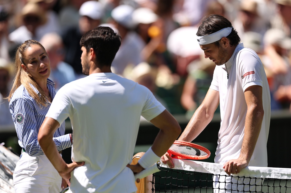 Wimbledon umpires will be allowed to watch video reviews (Getty)