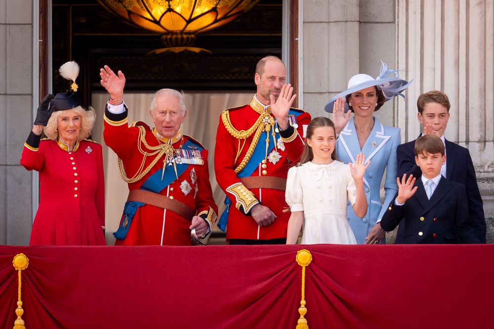 The Waleses with the King and Queen on the Buckingham Palace balcony (Aaron Chown/PA) (PA Wire)