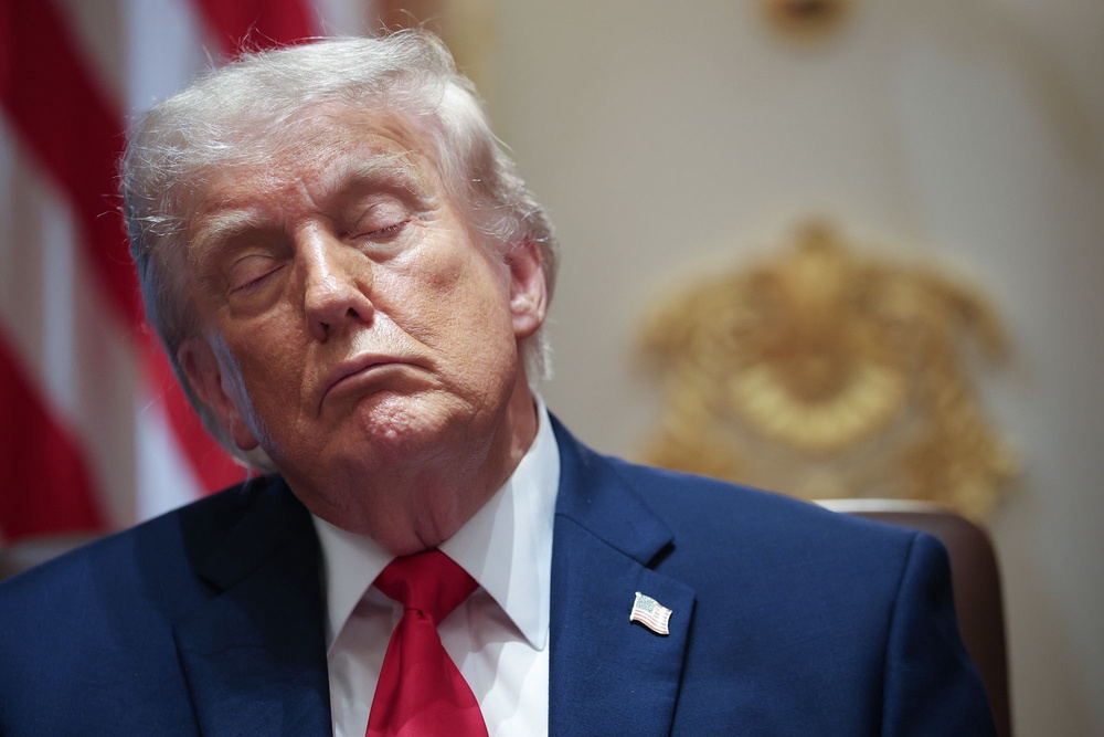 A majority of Americans have said that the White House is not being truthful about President Donald Trump’s health (Getty)
