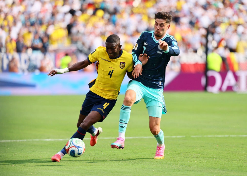 Havertz was one of several Germany players who struggled on the day (Reuters)