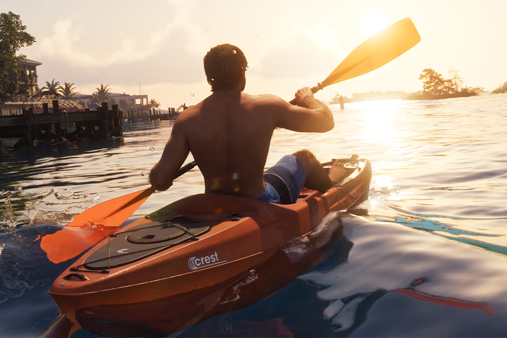 This kayak is one of the vehicles you get with the Ultimate Edition (Rockstar Games)
