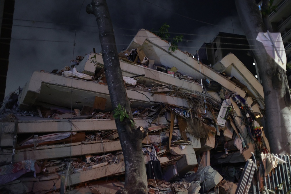 A damaged building at Los Palos Grandes (Getty Images)