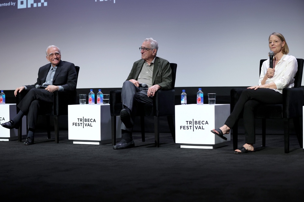 Foster reunited with her 'Taxi Driver' director and cast mate earlier this year (Getty)