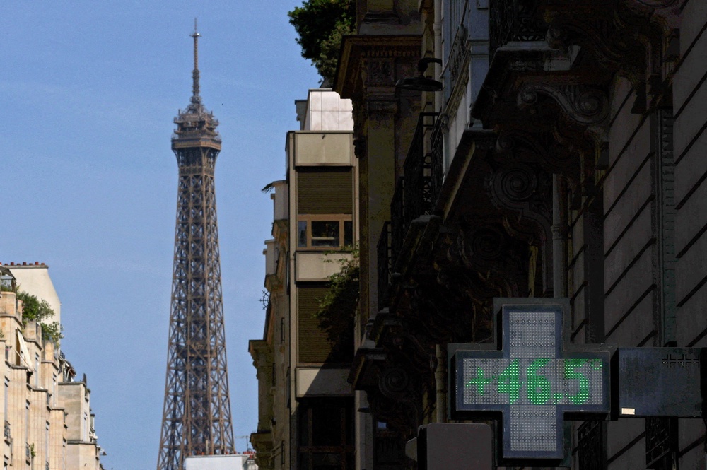 There has been a historic heatwave in Paris this week (Reuters)