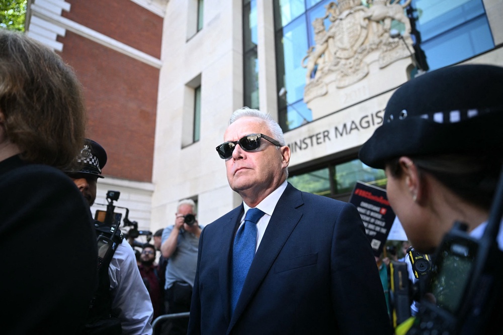 Huw Edwards pleaded guilty to sex offences in 2024, and was handed a six-month prison sentence, suspended for two years (AFP/Getty)