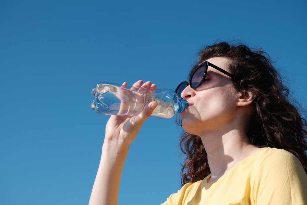 Try to aim for two to three litres of water per day.