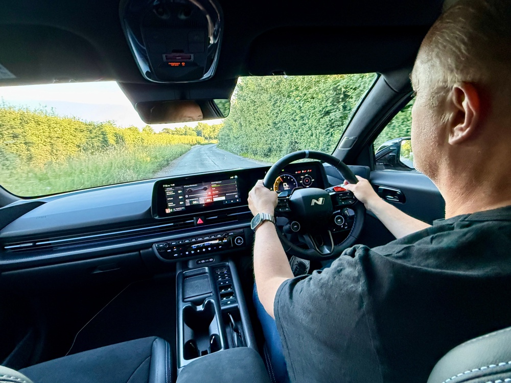 The Hyundai Ioniq 6 N is made for the track, but at home on everyday roads, too (Steve Fowler)