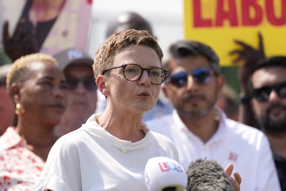 Labour’s candidate Bev Craig launches her campaign (Peter Byrne/PA) (PA Wire)