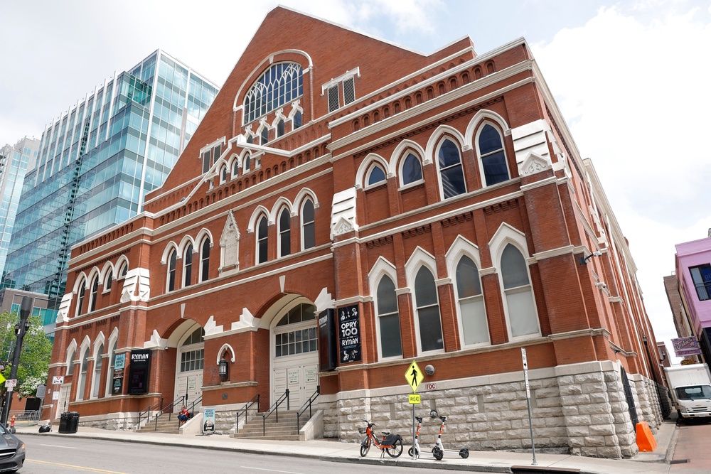 The Ryman, known as the ‘Mother Church of Country Music,’ has held performances from famed artists, including Bob Dylan, Ringo Starr and Harry Styles (Getty Images)