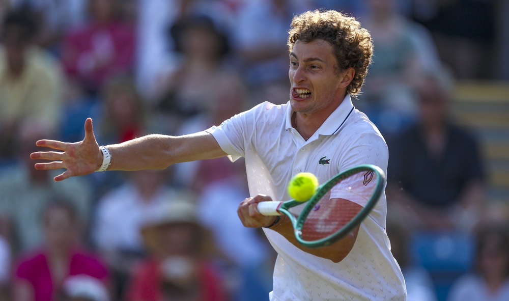 Ugo Humbert celebrated his 28th birthday by beating Jack Draper to reach the final of the Lexus Eastbourne Open (Steven Paston/PA) (PA Wire)