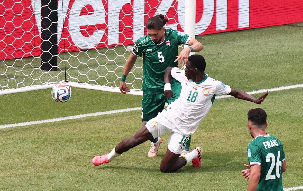 Ismaila Sarr scored for Senegal as they swept Iraq aside in Group I (Reuters)