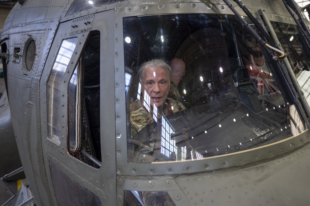Iron Maiden lead singer and Honorary RAF Group Captain Bruce Dickinson (Ben Birchall/PA) (PA Wire)