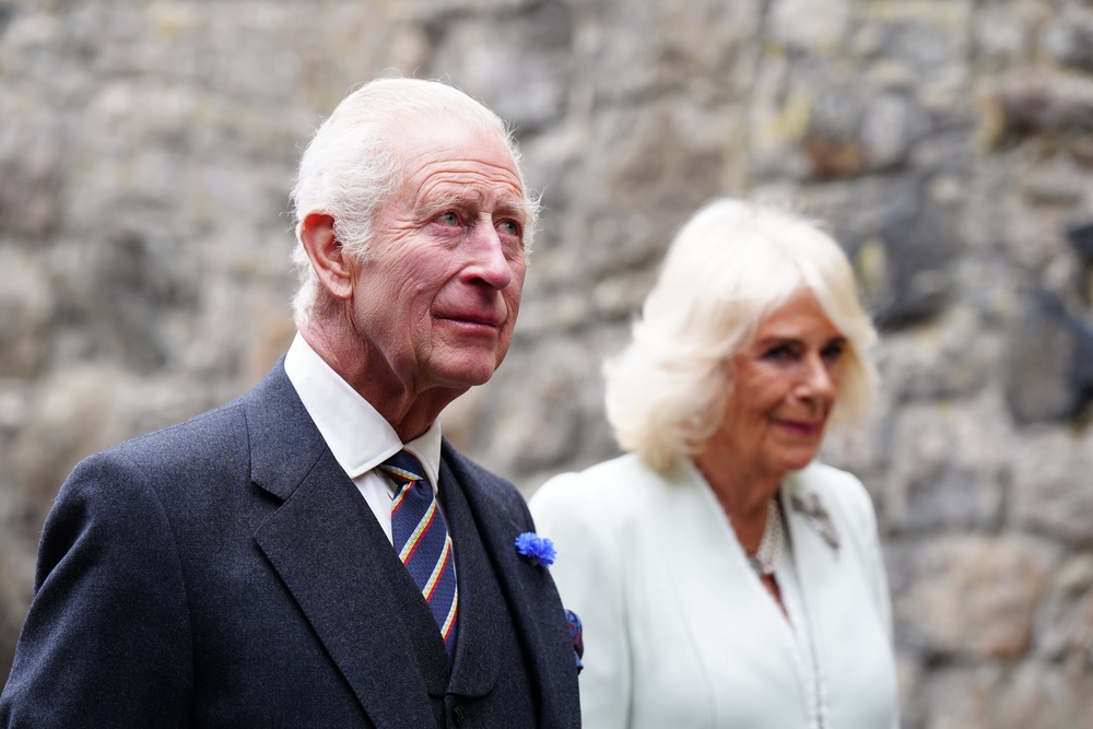 King Charles III and Queen Camilla attending a celebration at Edinburgh Castle, 2024 (PA)