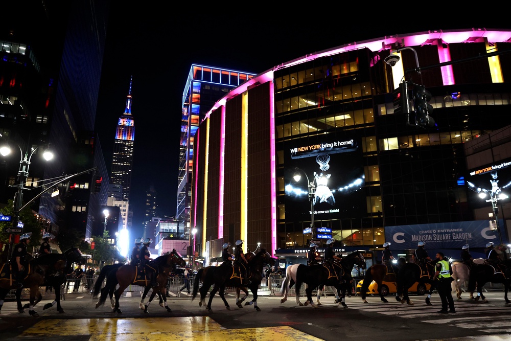 The couple have reportedly chosen the city’s world-famous arena Madison Square Garden as their wedding venue (AP)