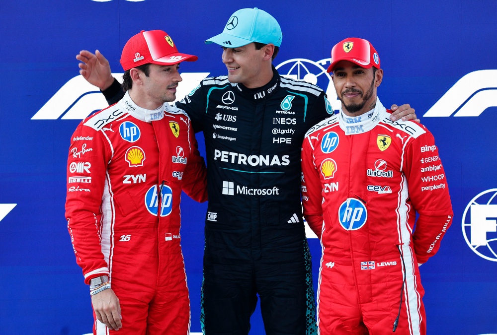 Image from: F1 Austrian GP LIVE: Russell holds off Verstappen and Antonelli for impressive win.