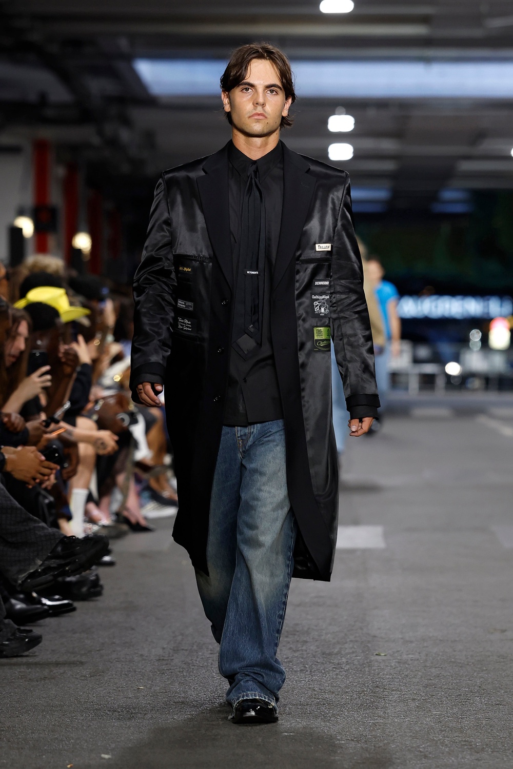 Sean Preston Federline walking in the Vetements Spring/Summer 2027 fashion show on June 26 (Getty)