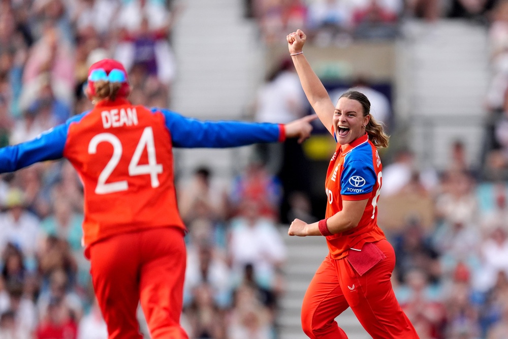 Dani Gibson struck twice for England as they limited New Zealand (PA)