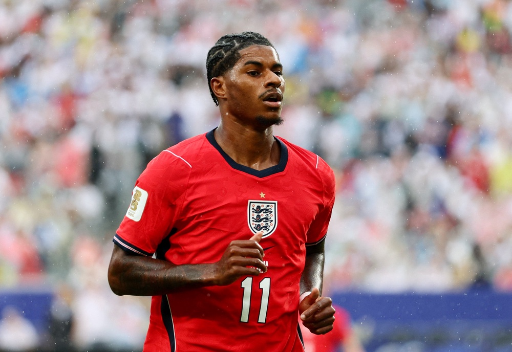 Marcus Rashford in action against Panama (Reuters)