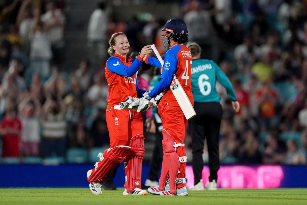 England’s Danni Wyatt-Hodge, left, and Sophia Dunkley impressed against New Zealand (PA Wire)