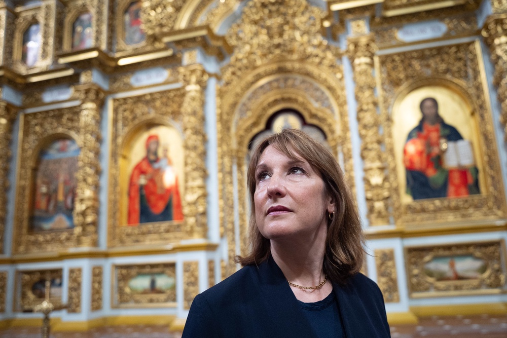 Rachel Reeves during a visit to Ukraine (Stefan Rousseau/PA) (PA Wire)