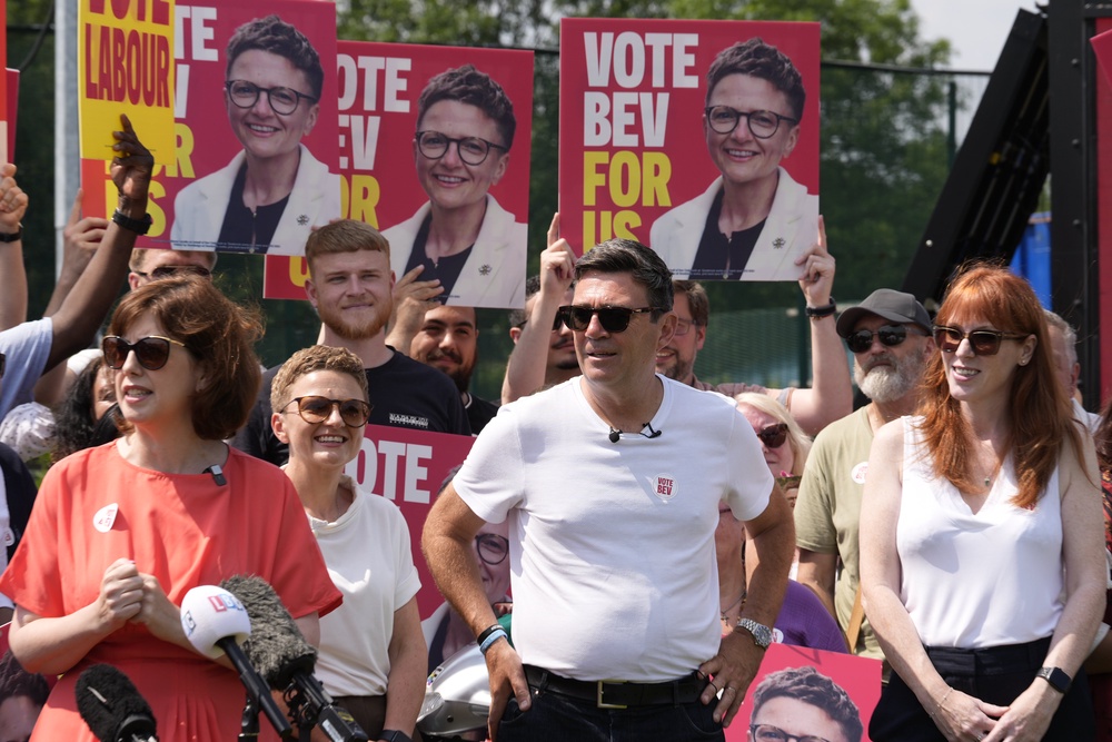 Lucy Powell (left) said Andy Burnham had a ‘clear sense of purpose’ (PA) (PA Wire)