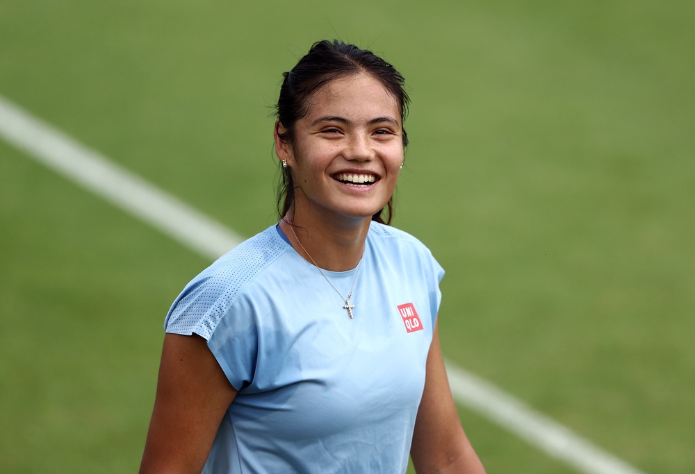 Raducanu said feeling better on the court was a ‘positive sign’ (Getty)
