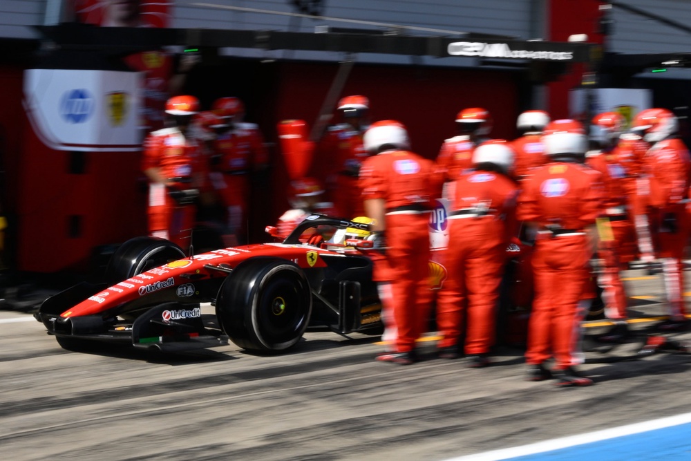 Hamilton cleared team-mate Charles Leclerc for second on lap one before Antonelli briefly moved into third only to drop two places after he ran off the road