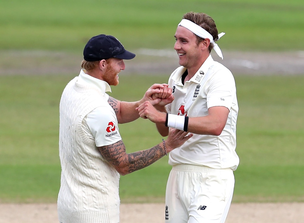 Stuart Broad, right, hailed Ben Stokes’ impact on England cricket (Martin Rickett/PA)