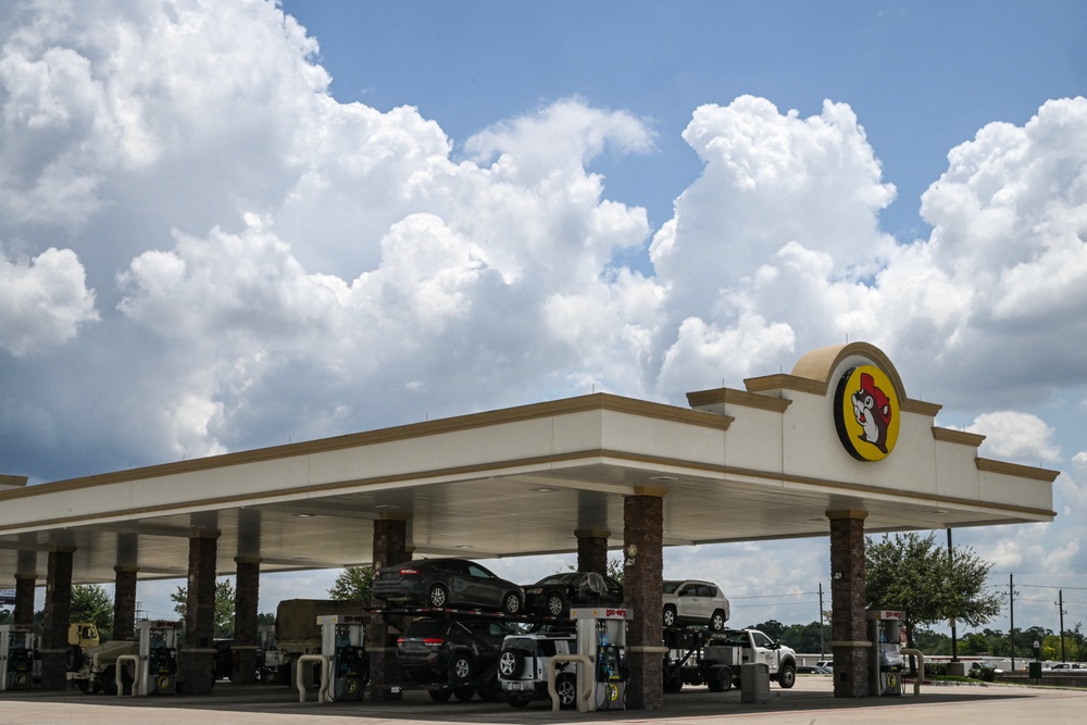 Each Buc-ee’s location has a surplus of gas pumps, making them a spectacle for tourists visiting (AFP/Getty)