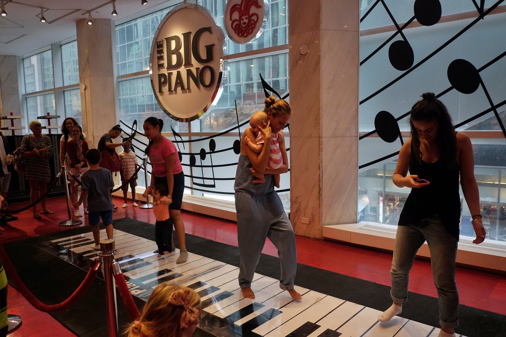 Fao Schwarz is known for its ginormous, dance-on piano, which was included in the movie Big (AFP/Getty)