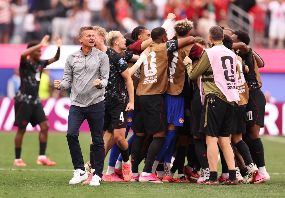 Canada will face the Netherlands or Morocco in the last-16 (Getty)